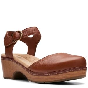 Women's Brown Leather Ankle Strap Sandals